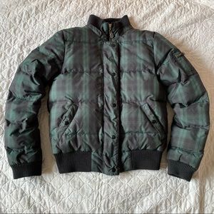 American Eagle Outfitters Plaid Puffer Jacket